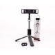 SELFIE STICK P60D-2 INALÁMBRICO CON 2 LUCES LED 7.2" NEGRO